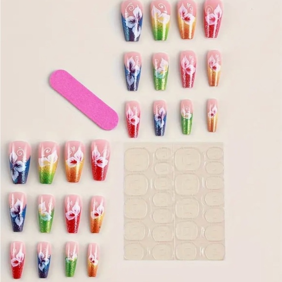 Mid-length Ballerina Shape Press On Nails (COPY) - Picture 2 of 6